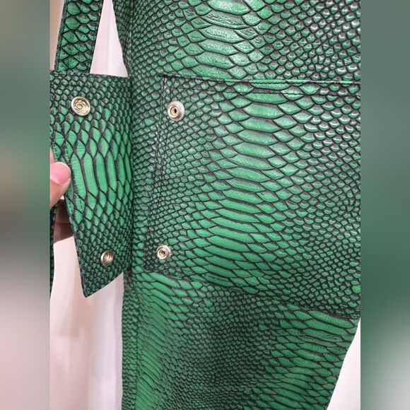 Flauce SUPER-SLIMEY CARGO pants size 36 like new rare find! 100% Cowhide leather - Picture 13 of 15